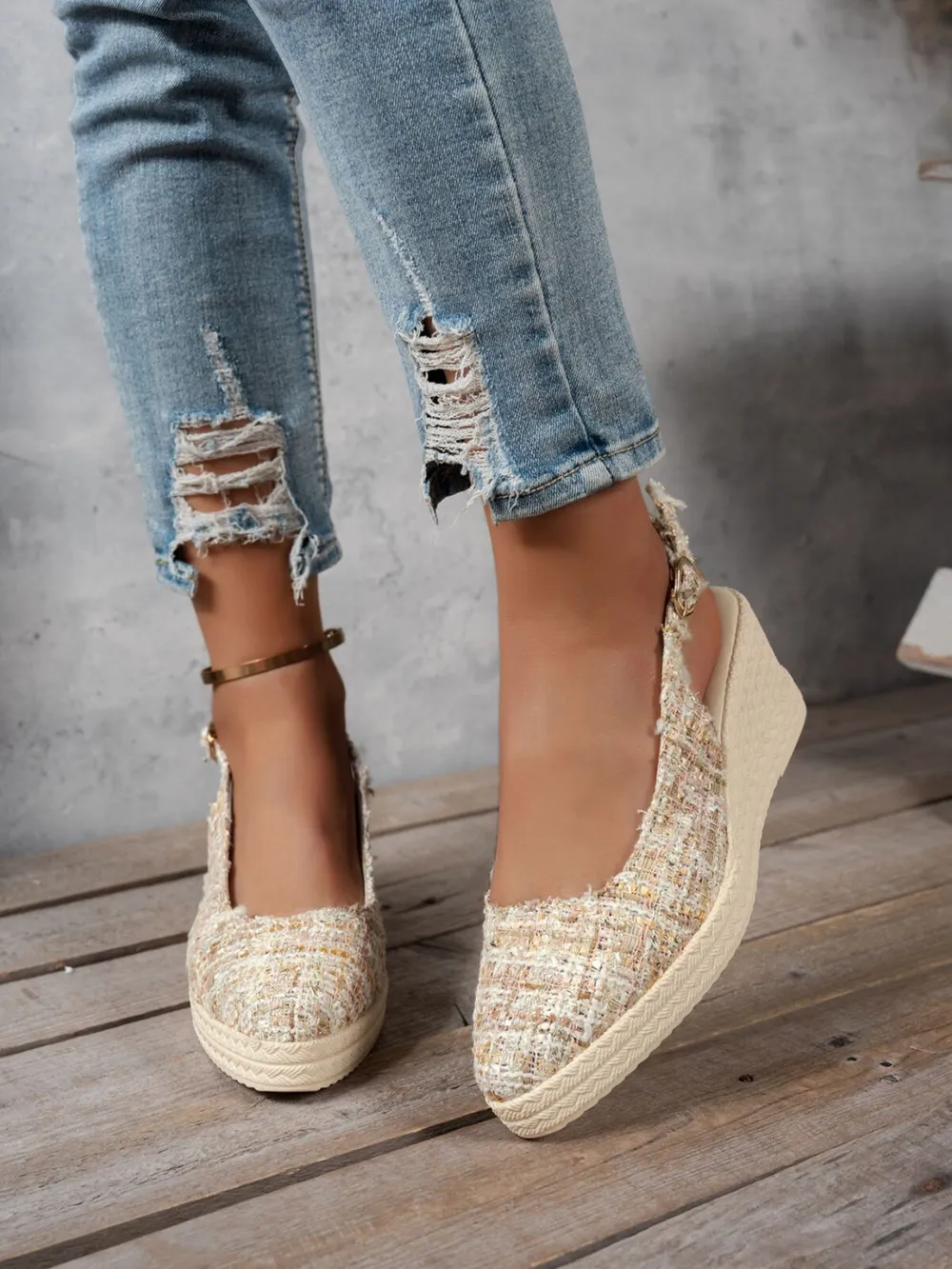 Point Toe Wedge Sandals, image 2