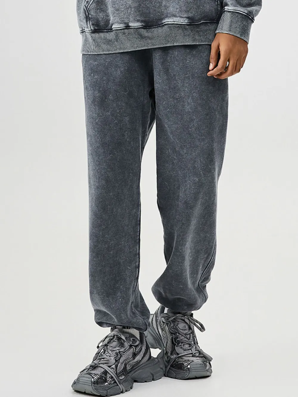 Men's Washed Loose Fit Pants, image 3