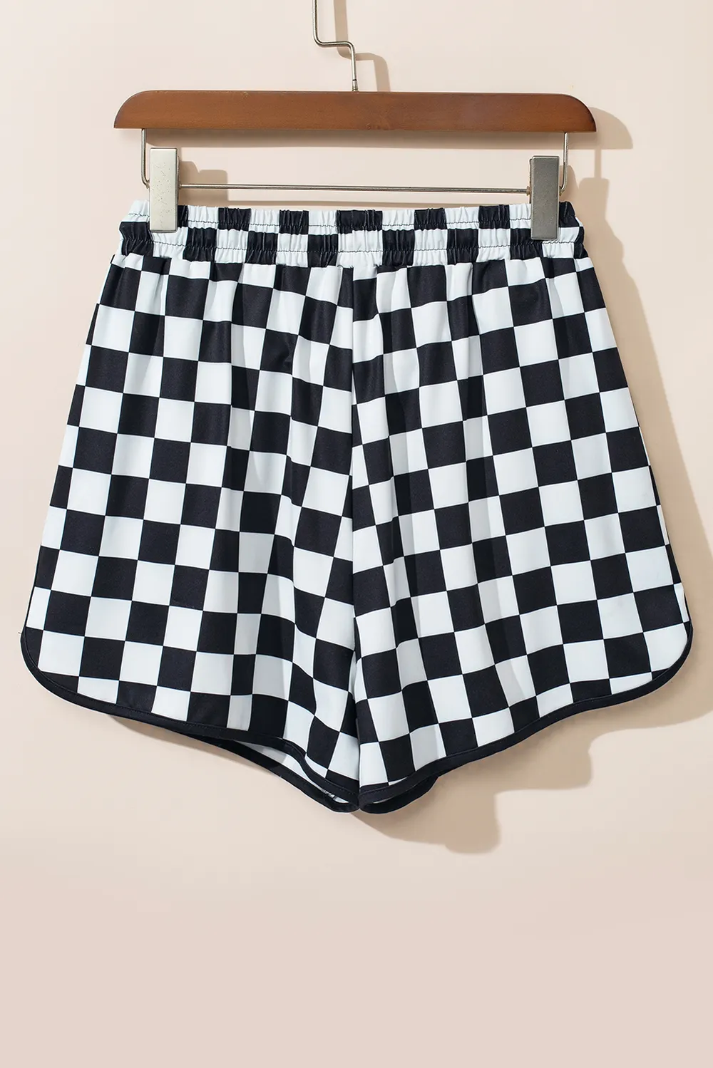 Drawstring Checkered Shorts with Pockets, image 9