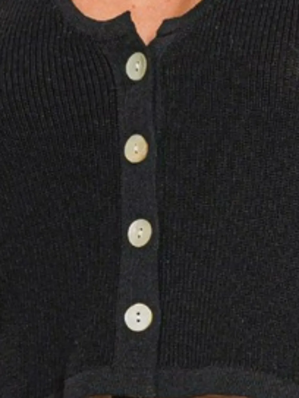Button-up Cropped Sweater Vest, image 2