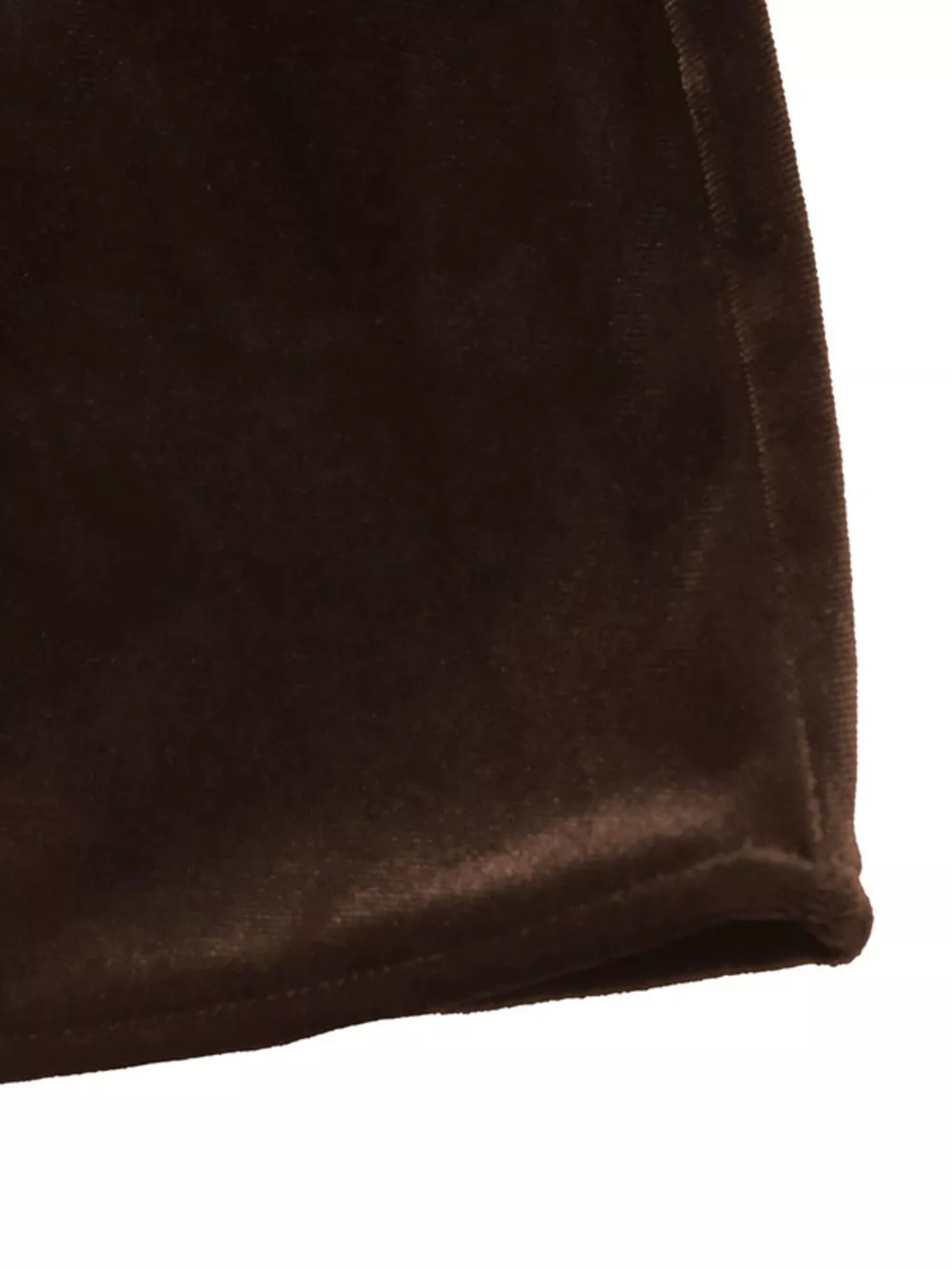 Velvet A-Line Dress with Lace Trim, image 9