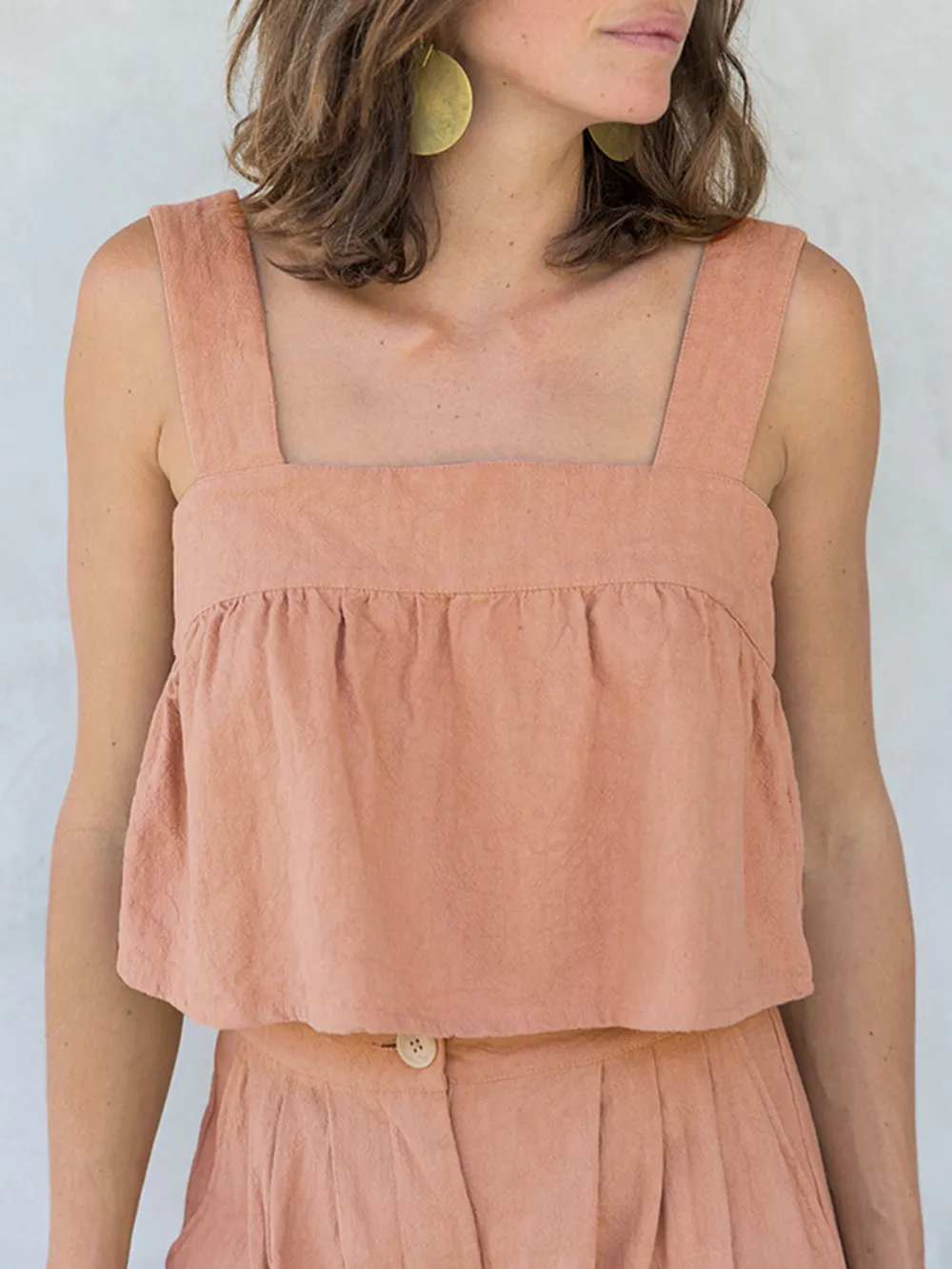 Square Neck Wide Strap Top and Pants Set, image 12