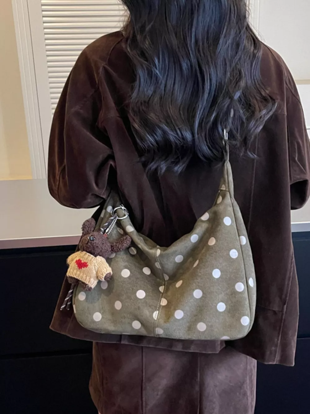 Polka Dot Shoulder Bag, image 6