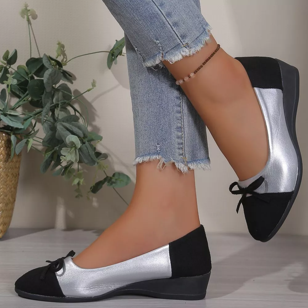 Bow Accent Two-Tone Slip-Ons, image 5