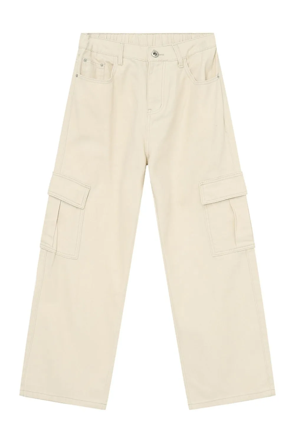 Hight Rise Wide Leg Cargo Pants, image 9