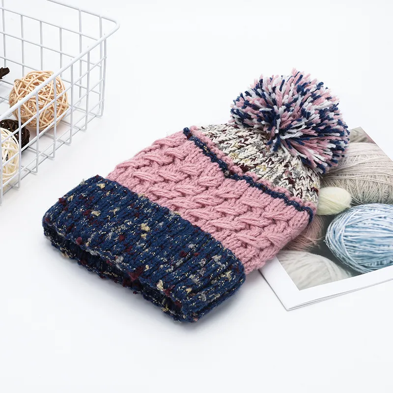 Contrast Thermal Hat with Pompom, image 4