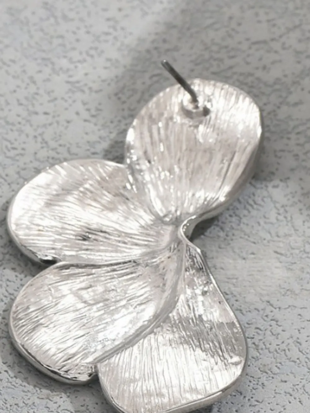 Stainless Steel Flower Earrings, image 3