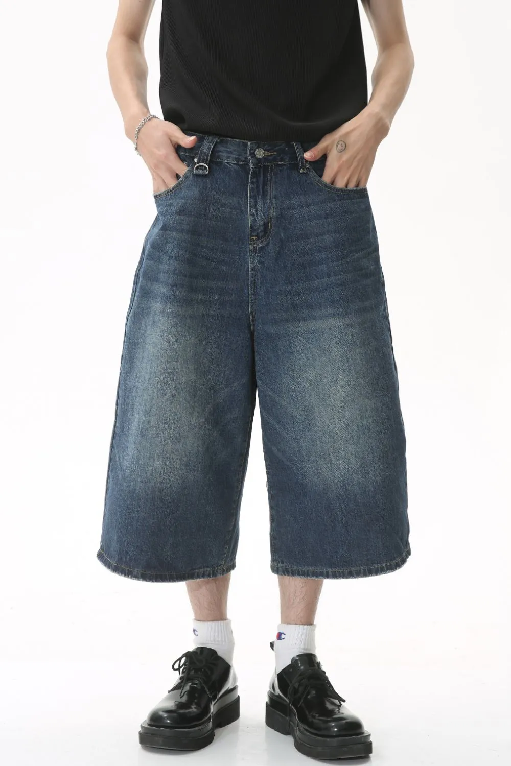 Wide Leg Cropped Jeans, image 2