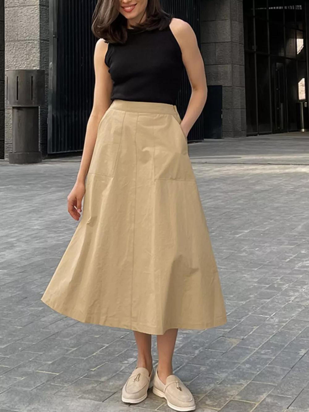 A-Line Pocket Skirt