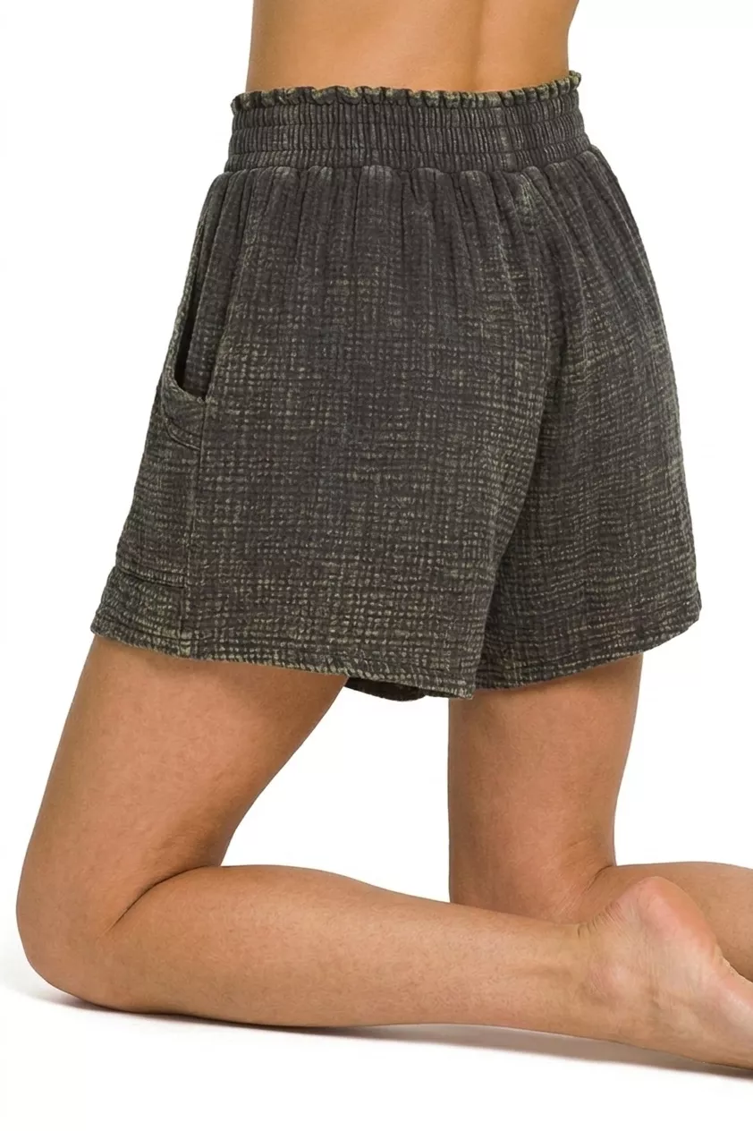 Washed Double Gauze Shorts, image 3