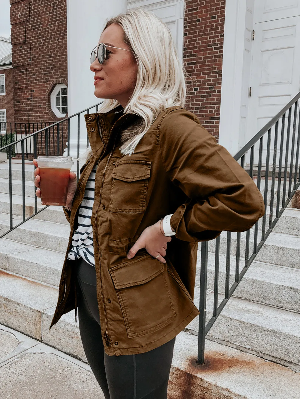 Pocketed Long Sleeve Zip Up Jacket, image 12