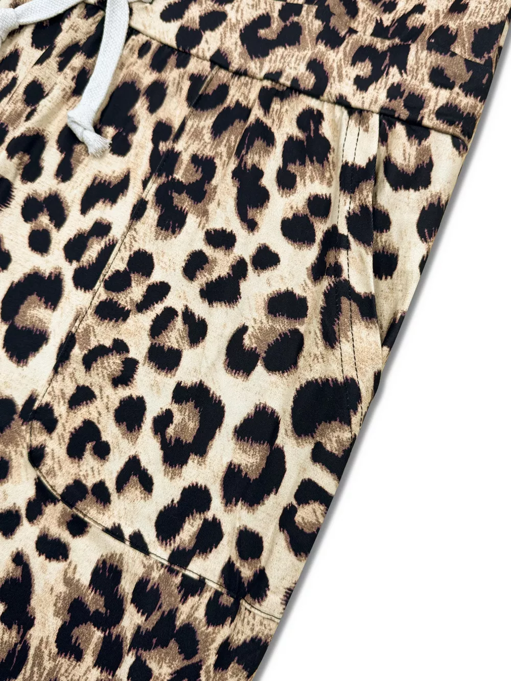 Leopard Print One-Shoulder Top and Pants Set, image 5
