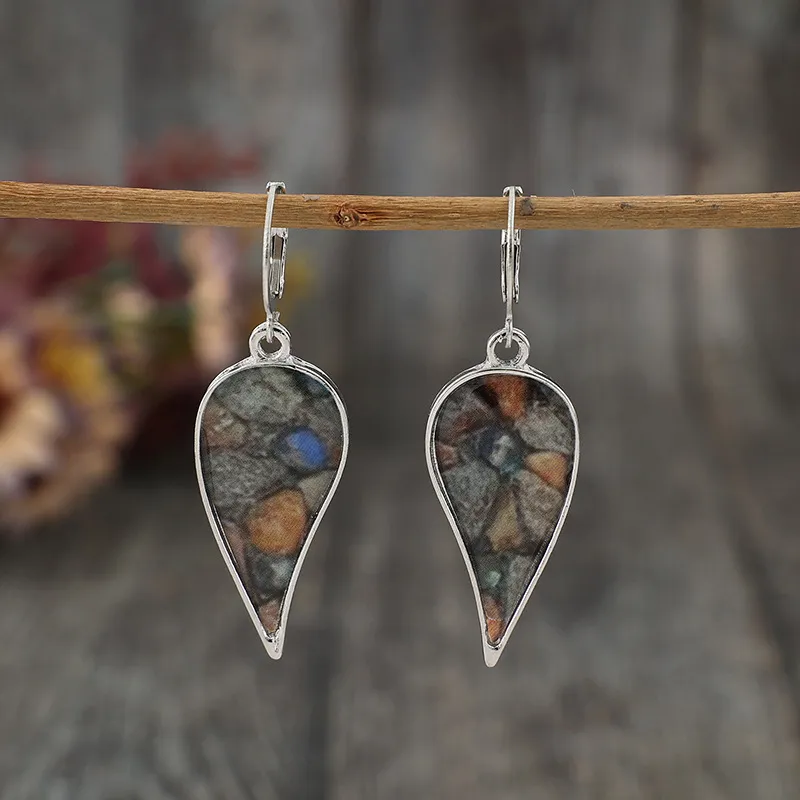 Natural Stone Dangle Earrings, image 4