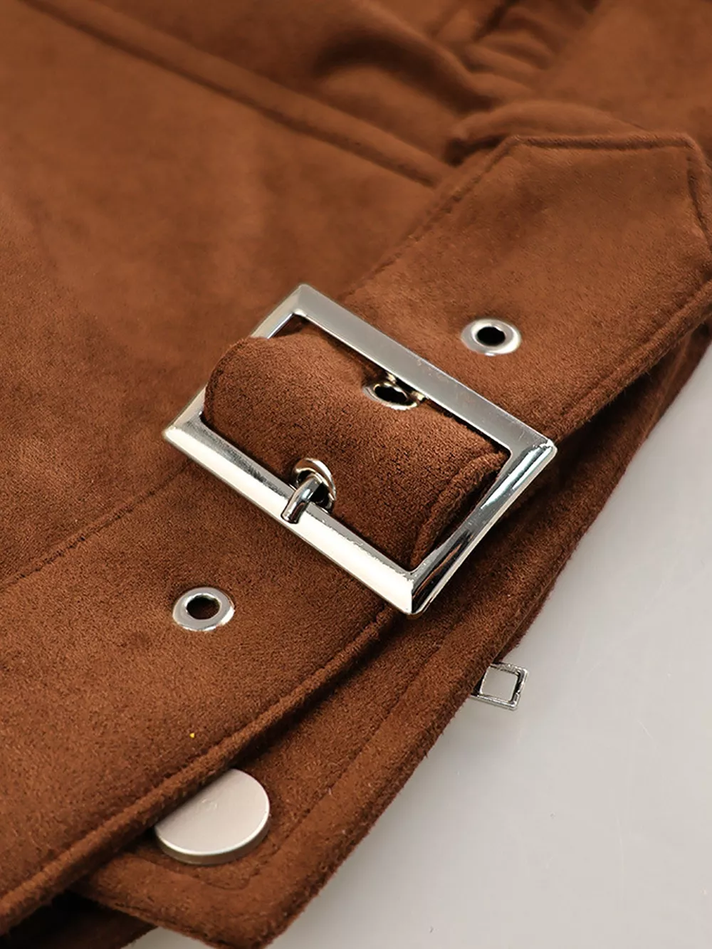 Zip Up Dropped Shoulder Moto Jacket, image 22