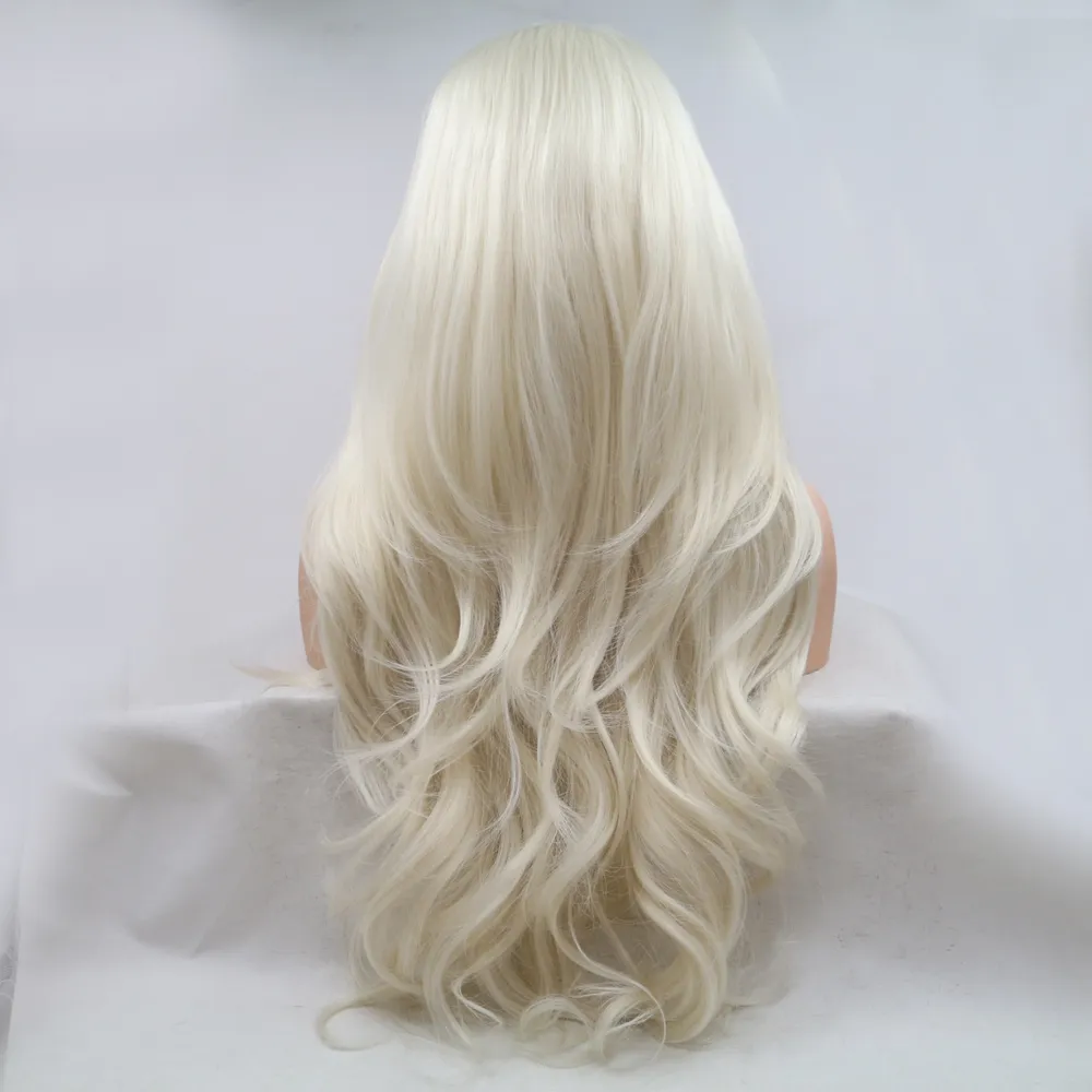 13*3" Lace Front Wigs Synthetic Long Wavy 24" 130% Density, image 2