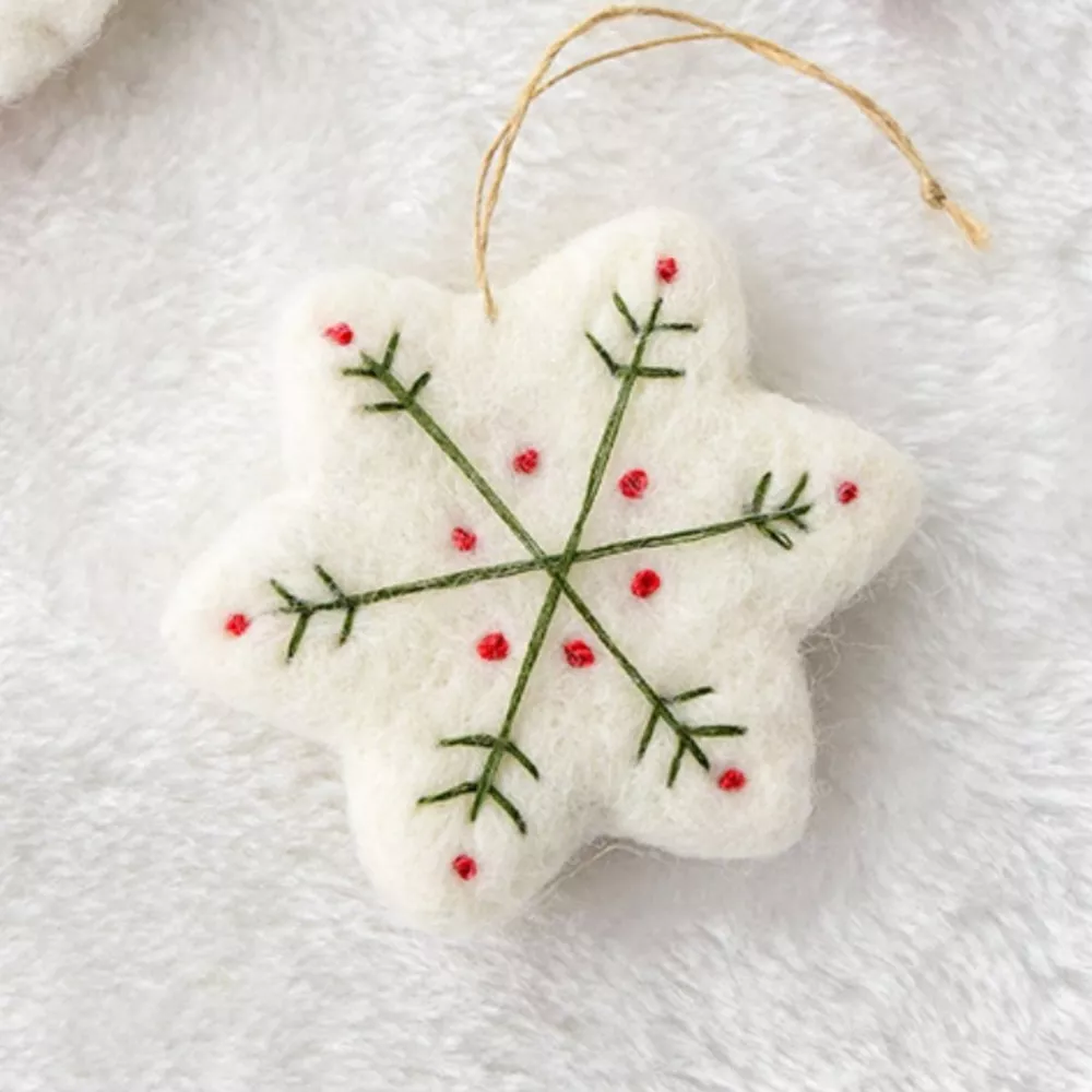 Christmas Felt Snowflake Ornament, image 5