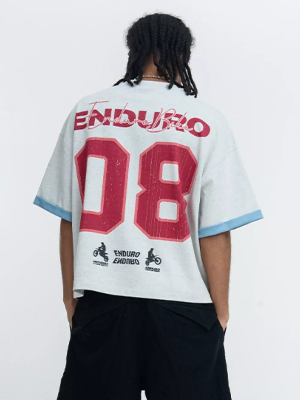 Men's Graphic Short Sleeve T-Shirt with Contrast Trim, image 2