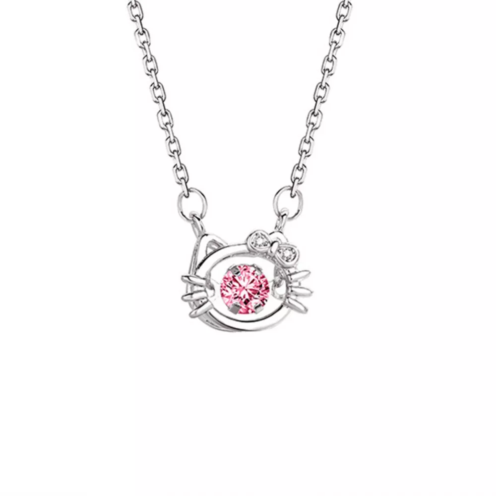 925 Sterling Silver Cat Necklace, image 5