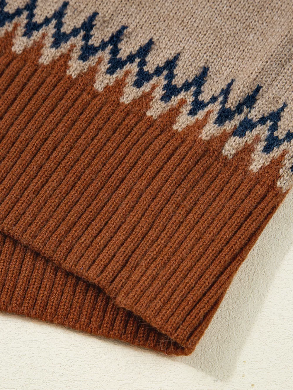 Color Block Crew Neck Sweater, image 8