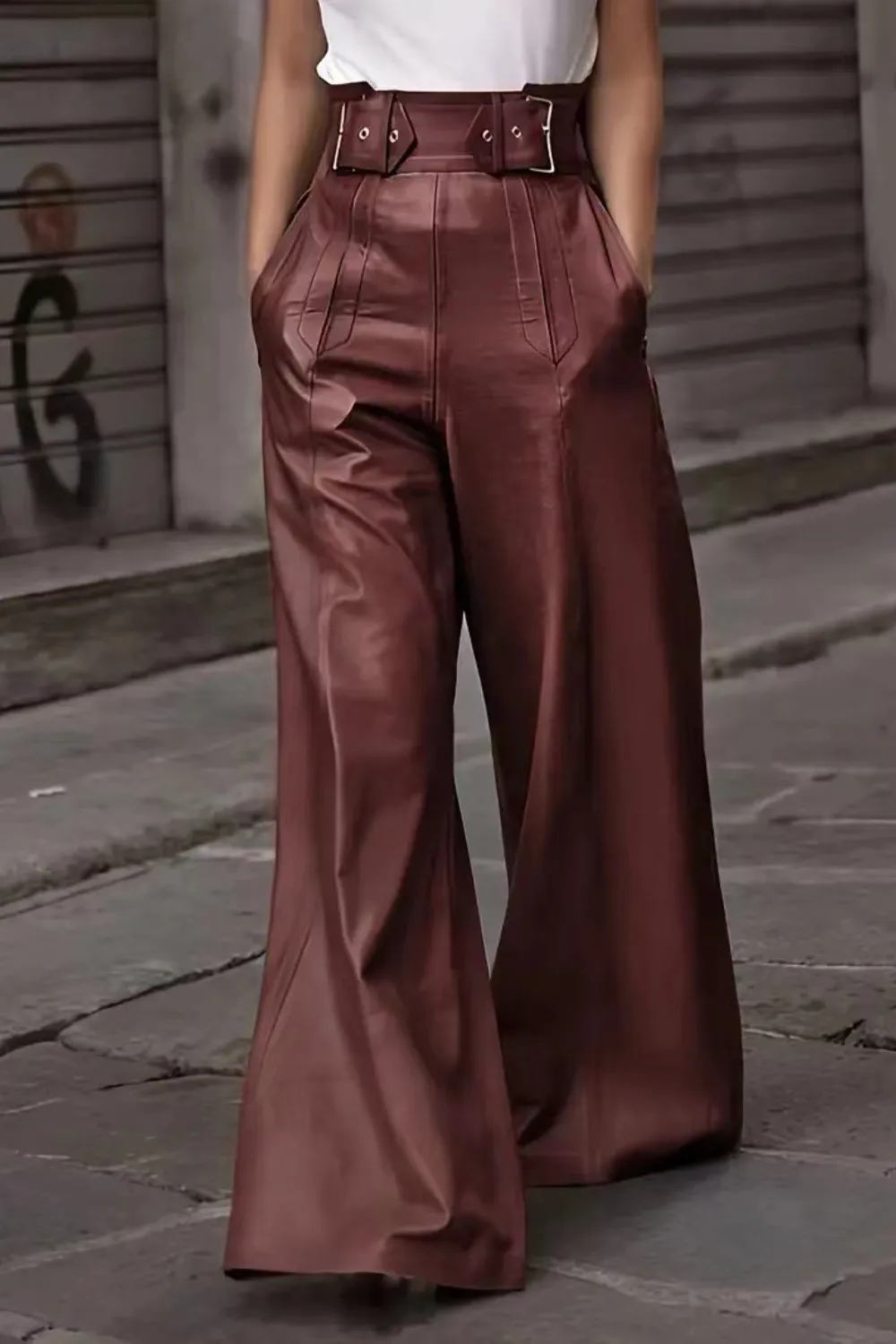 High Waist Wide Flare Pants, image 11
