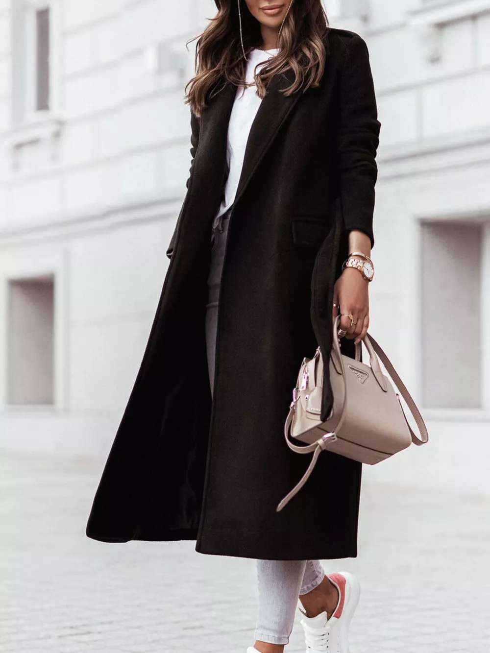 Tie Waist Longline Outerwear, image 6