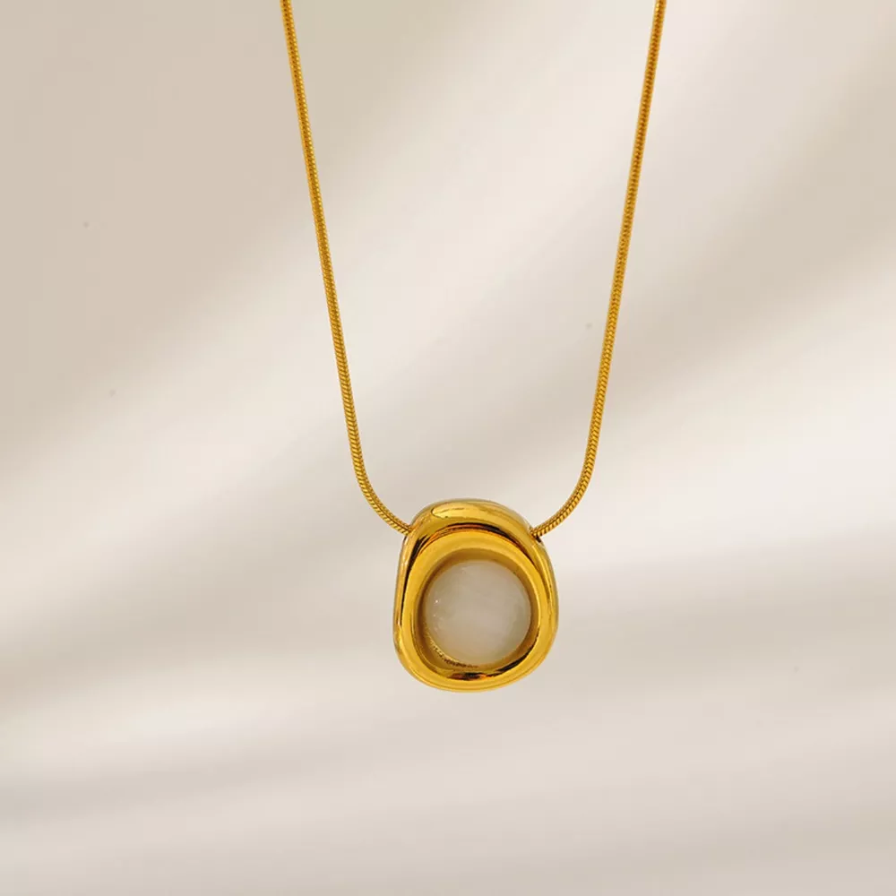 Natural Stone Pendant Necklace