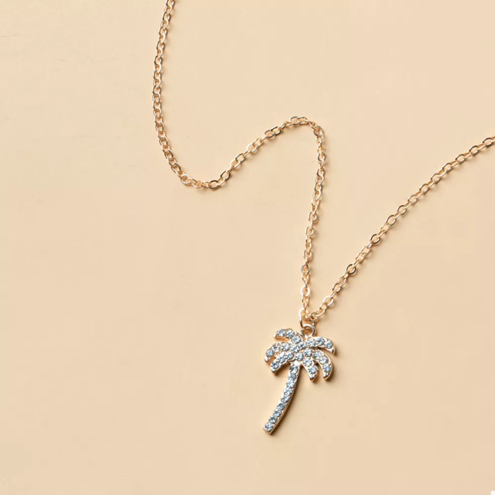 Palm Tree Pendant Necklace, image 8