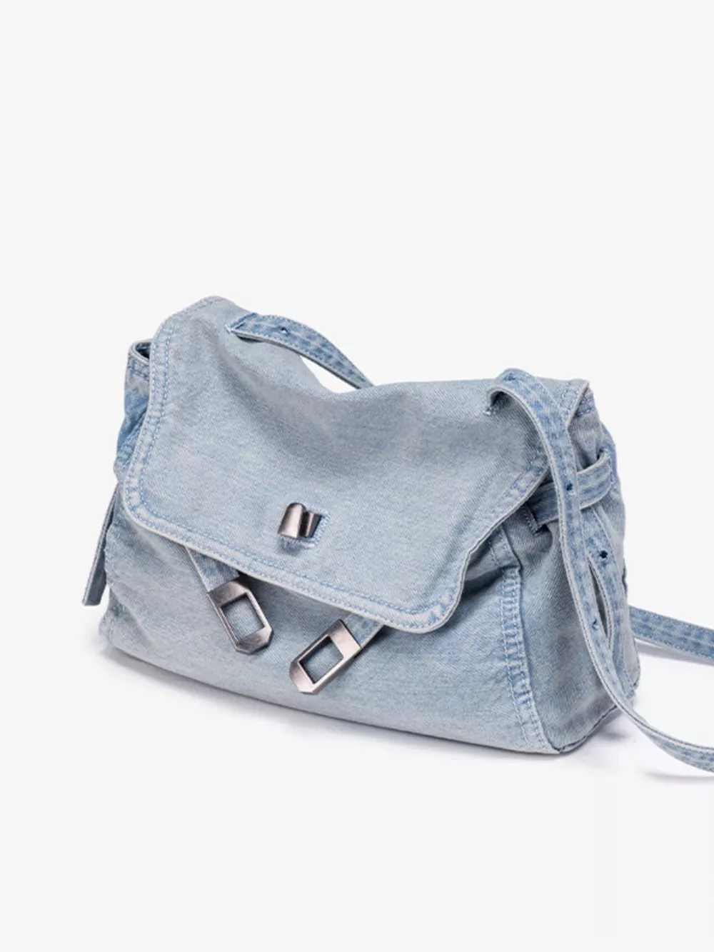 Vintage Denim Shoulder Bag, image 7