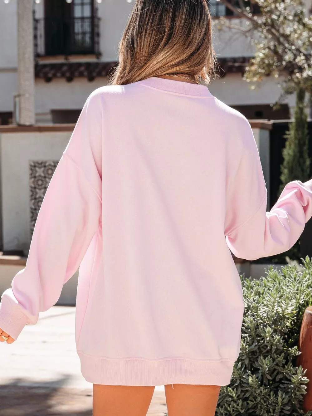 Sweetheart Patchwork Oversize Sweatshirt, image 6