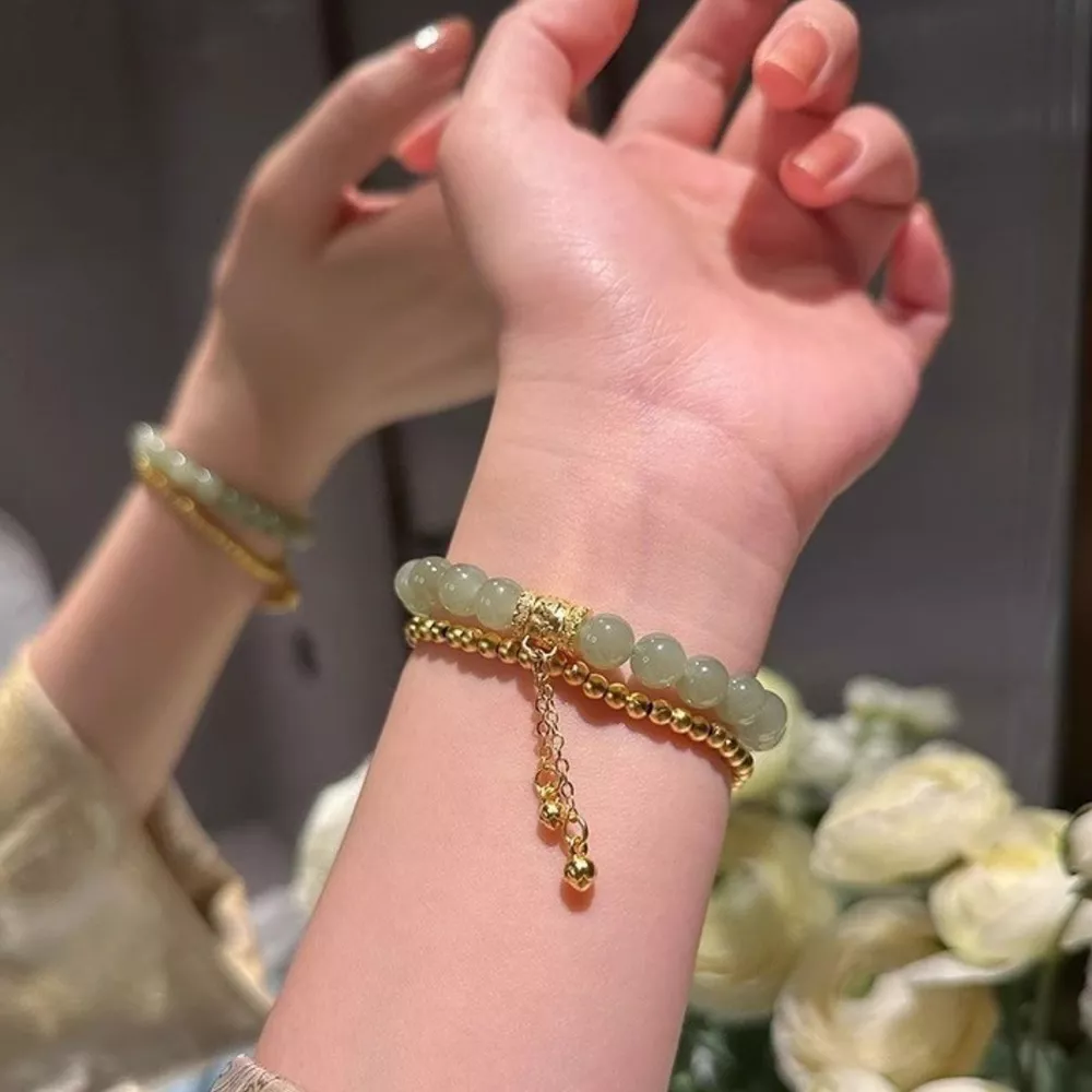 18K Gold-Plated Bead Bracelet, image 2