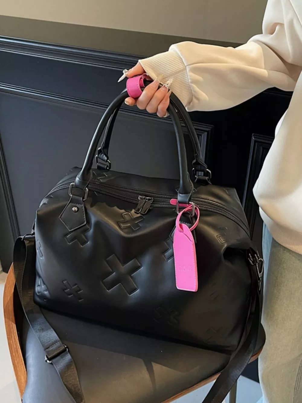 Embossed Duffle Bag, image 4