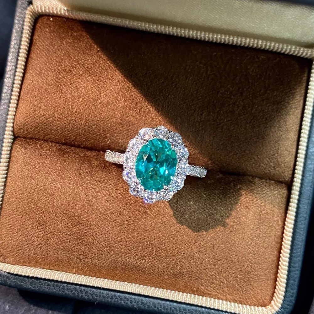 925 Sterling Silver Emerald Ring, image 4