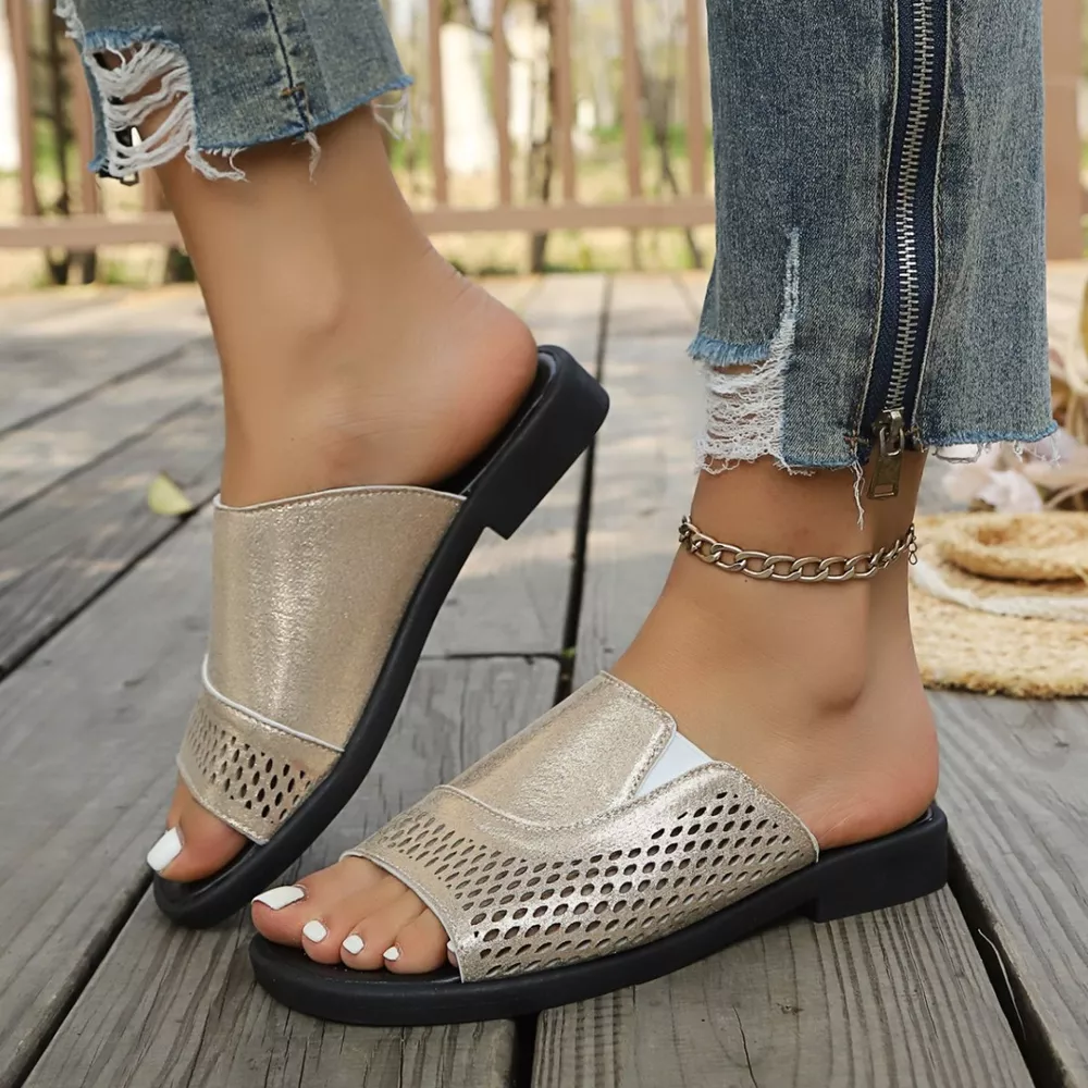 Open Toe Hollow-Out Sandals, image 3