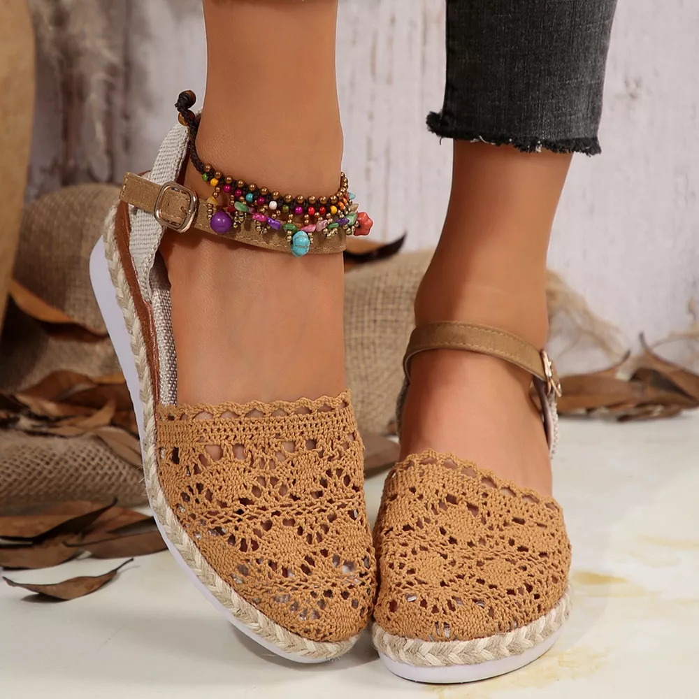 Round Toe Wedge Sandals, image 7