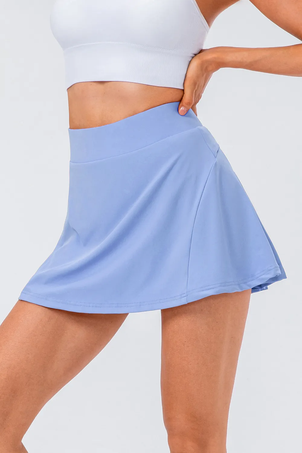 High Waist Pleated Active Skirt, image 30