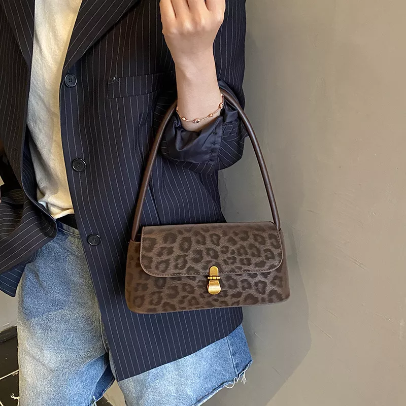 Leopard Print Shoulder Bag, image 5