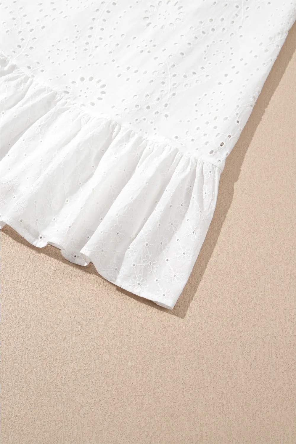 Floral Eyelet Embroidered Sleeveless Shift Dress, image 4