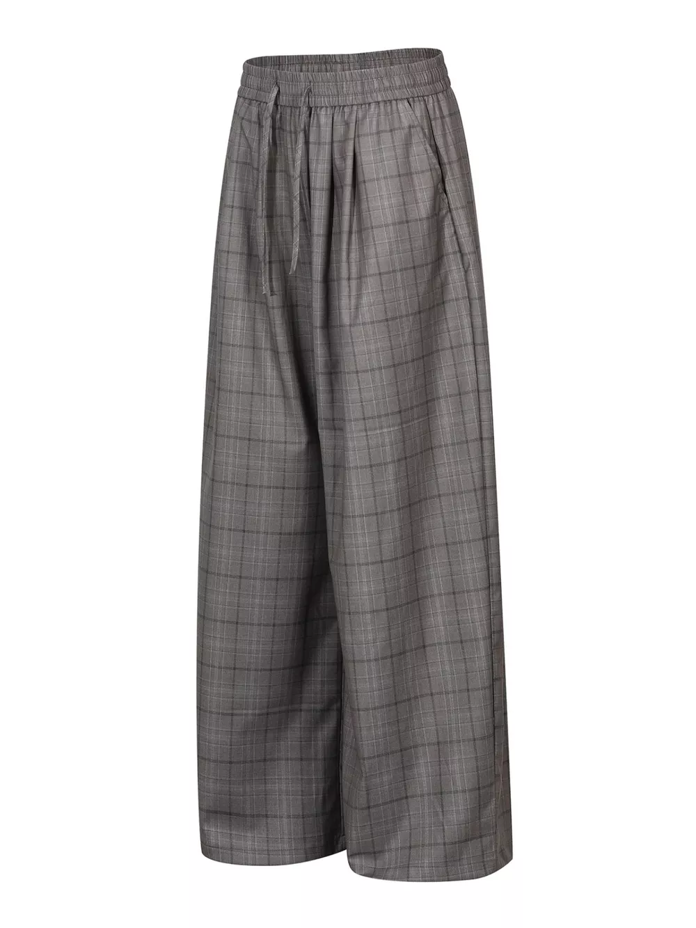Men's Plaid Wide-Leg Pants, image 2