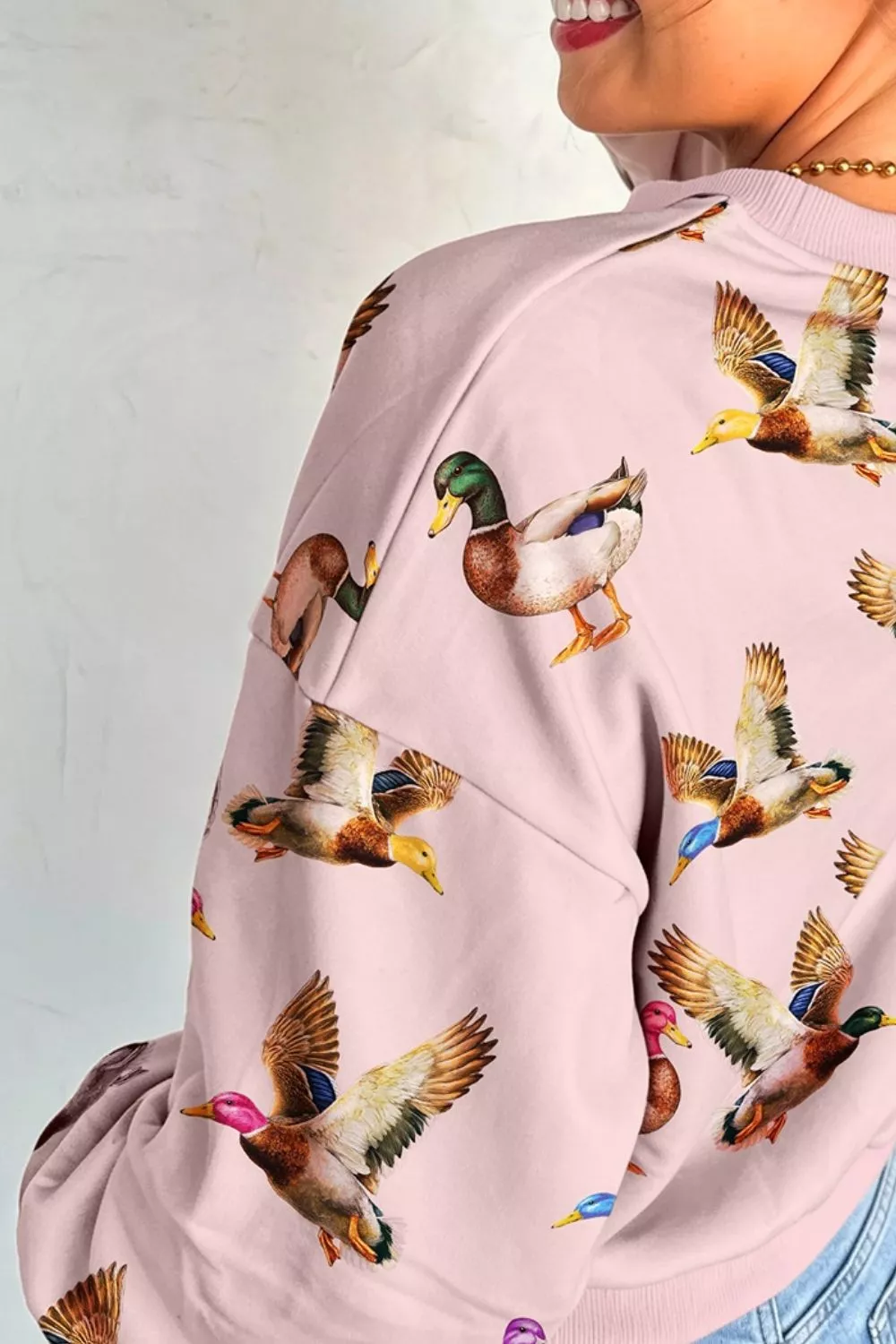 Multicolour Western Print Drop Shoulder Long Sleeve Sweatshirt, image 3