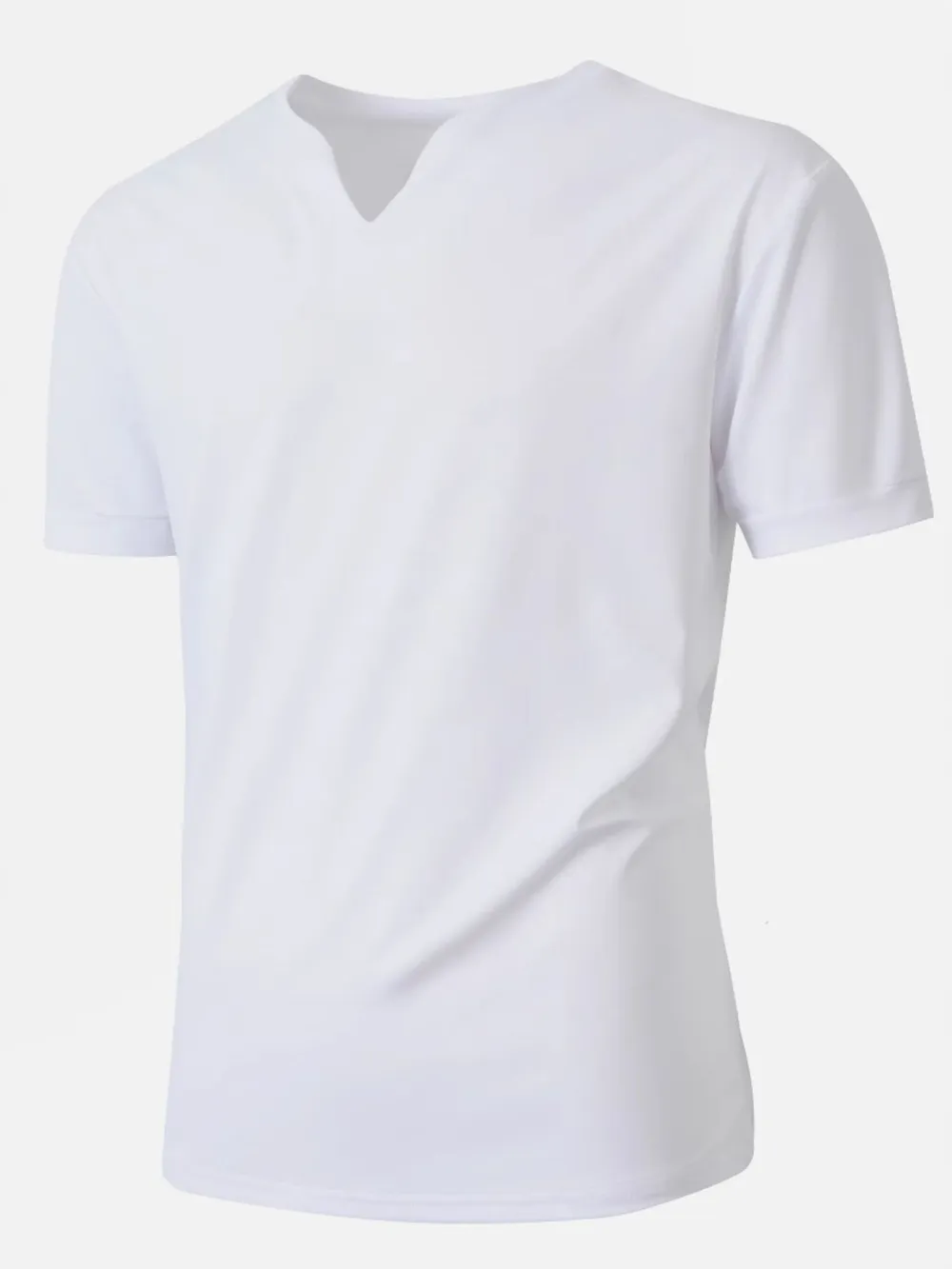 Men's Solid Color Short Sleeve T-Shirt, image 6