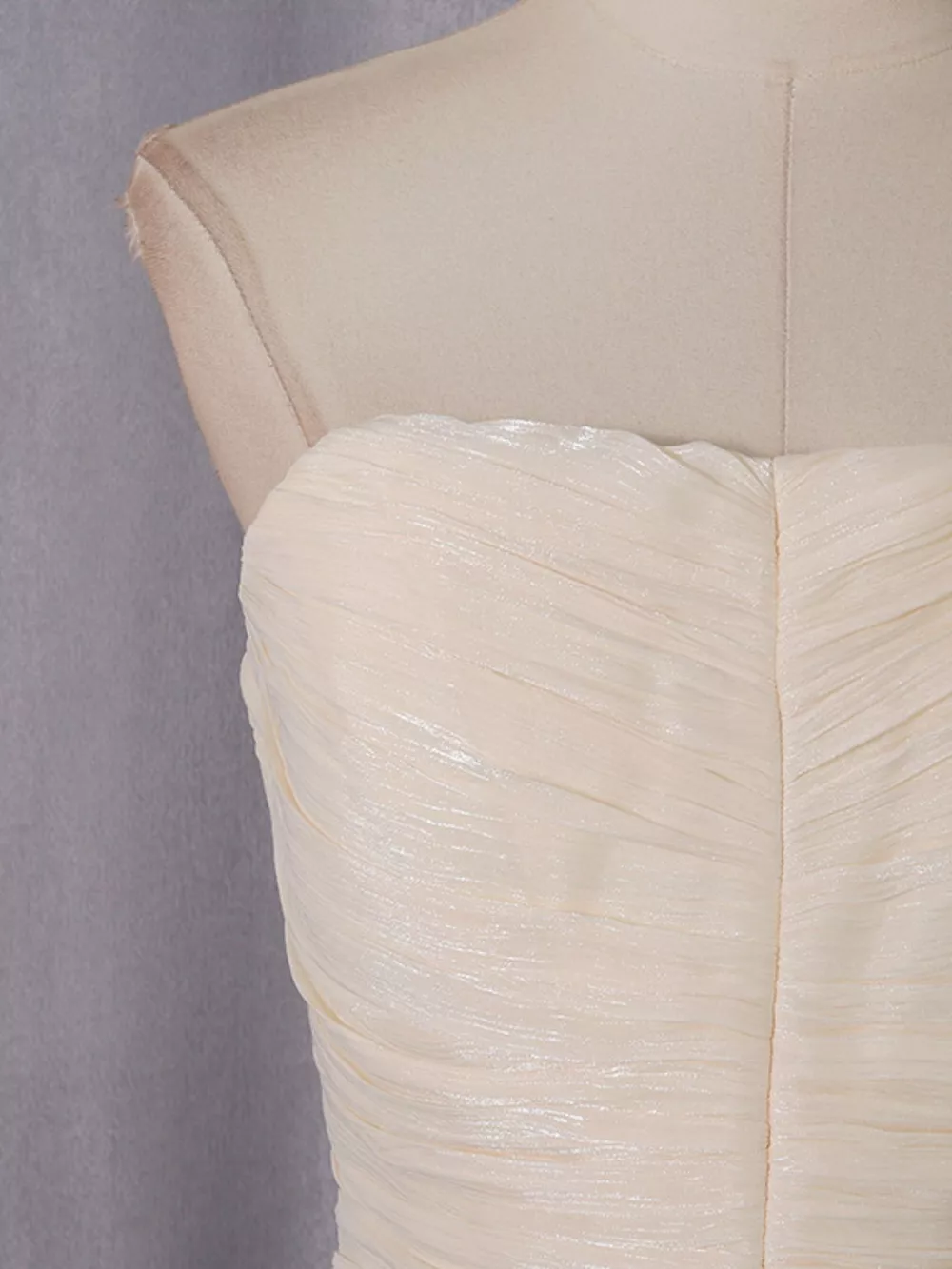 Strapless Ruffle Ruched Mini Dress, image 10