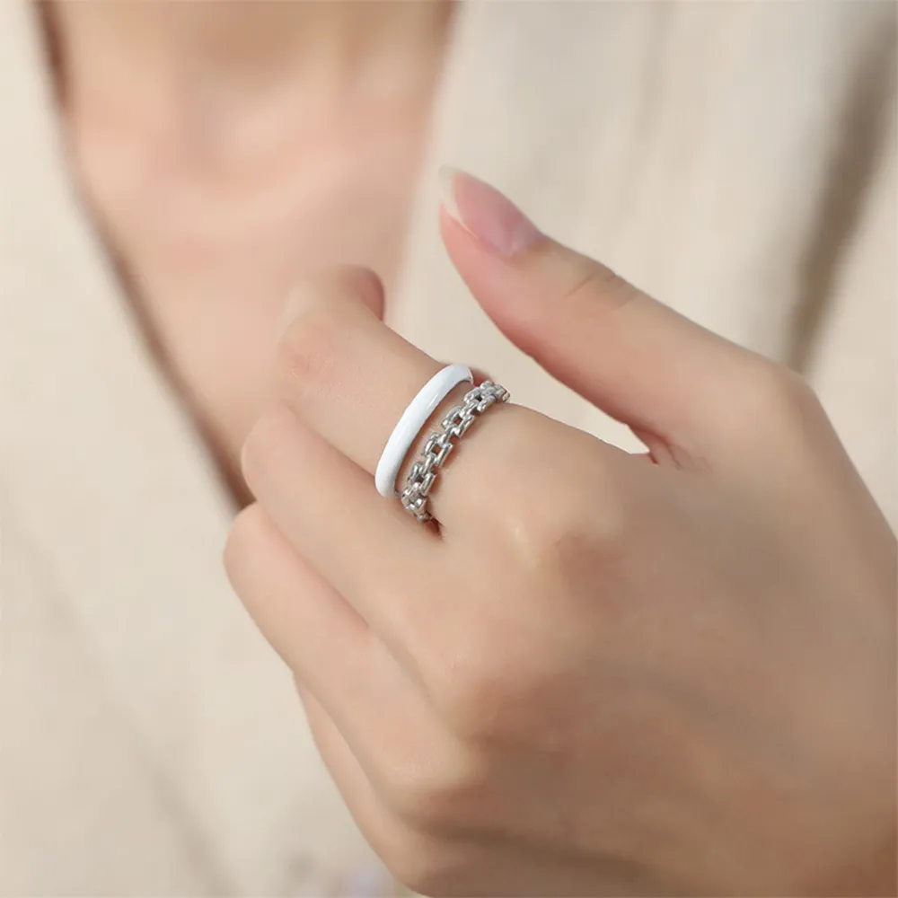 Enamel 18K Gold-Plated Open Ring, image 7