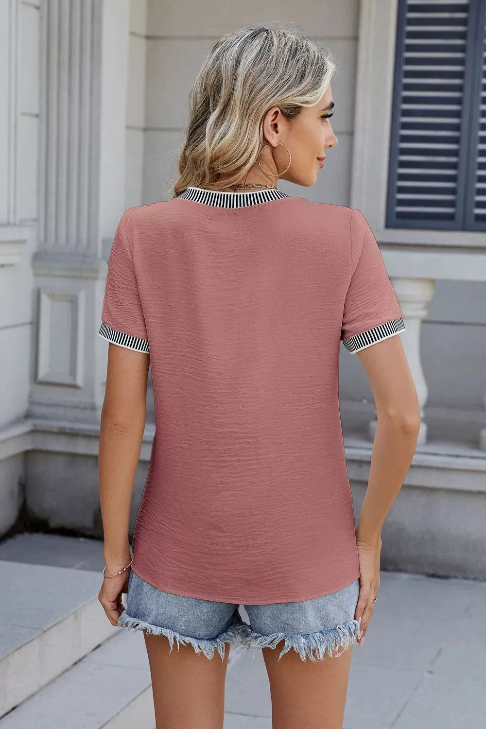 Round Neck Short Sleeve T-Shirt, image 7