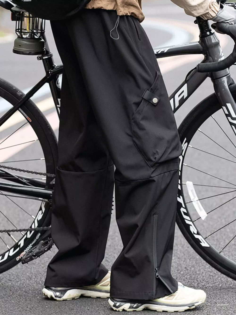 Men's Drawstring Cargo Pants, image 3