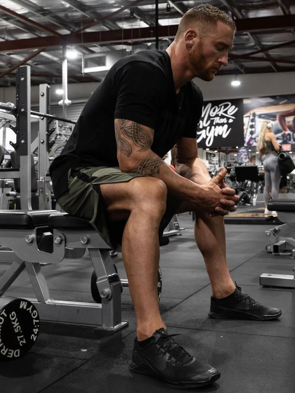 Men's Plus Size Side Slit Shorts, image 3