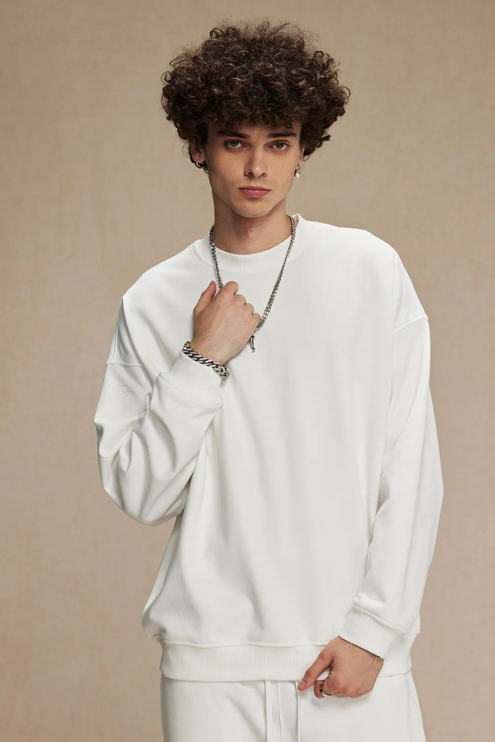 Men's Round Neck Long Sleeve Sweatshirt, image 14