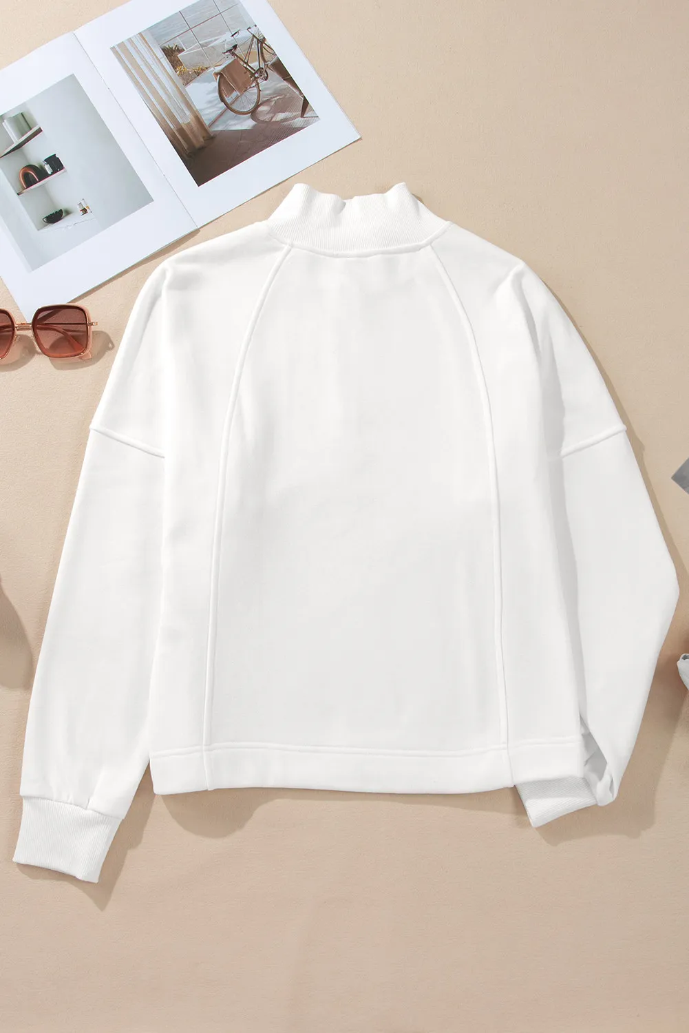 Half Zip Long Sleeve Sweatshirt, image 11