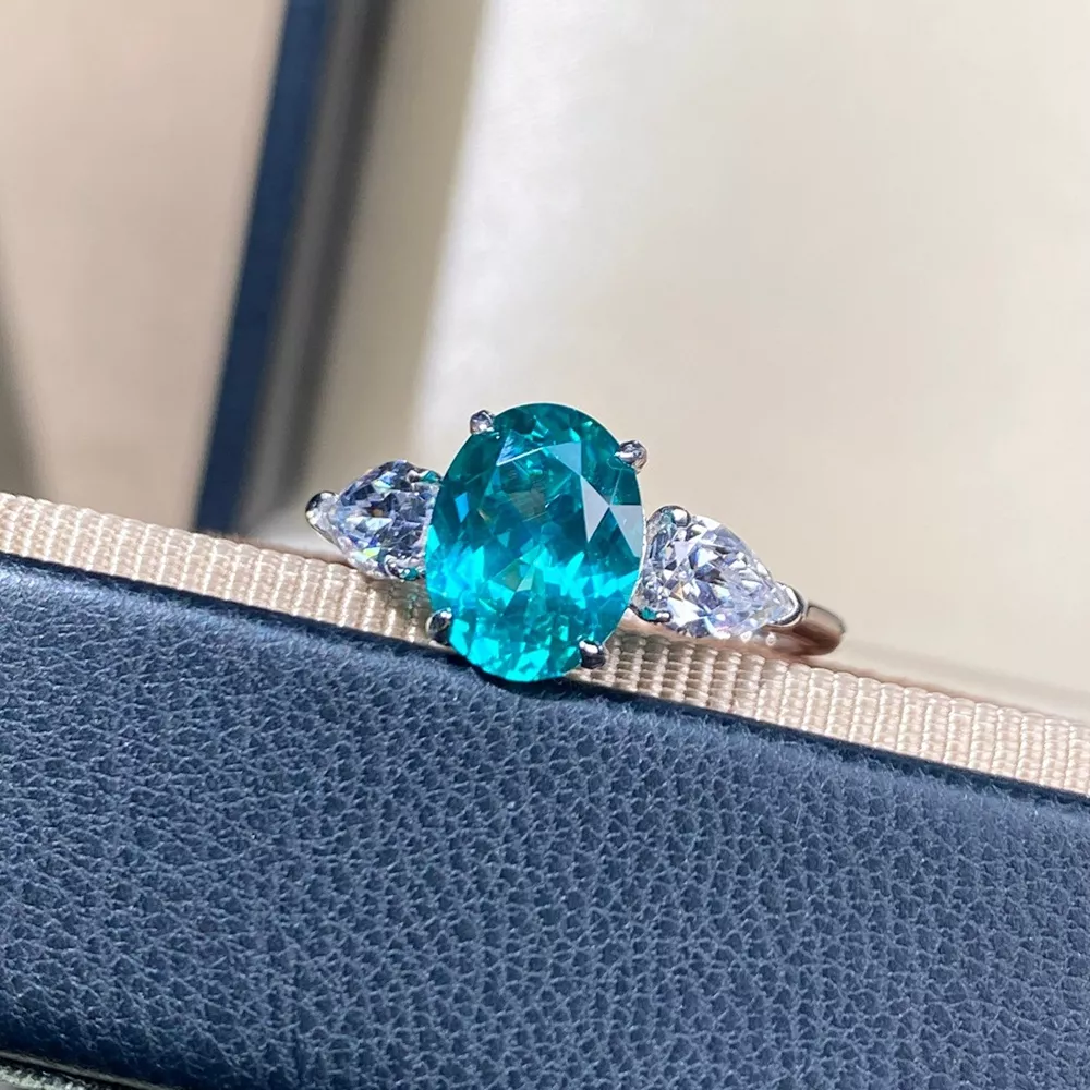 Topaz 925 Sterling Silver Oval Ring, image 2