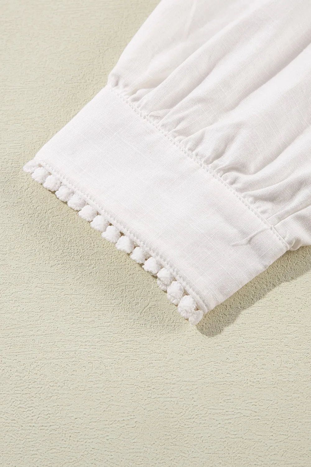 Frill Floral Embroidered Sleeve Shirt, image 7