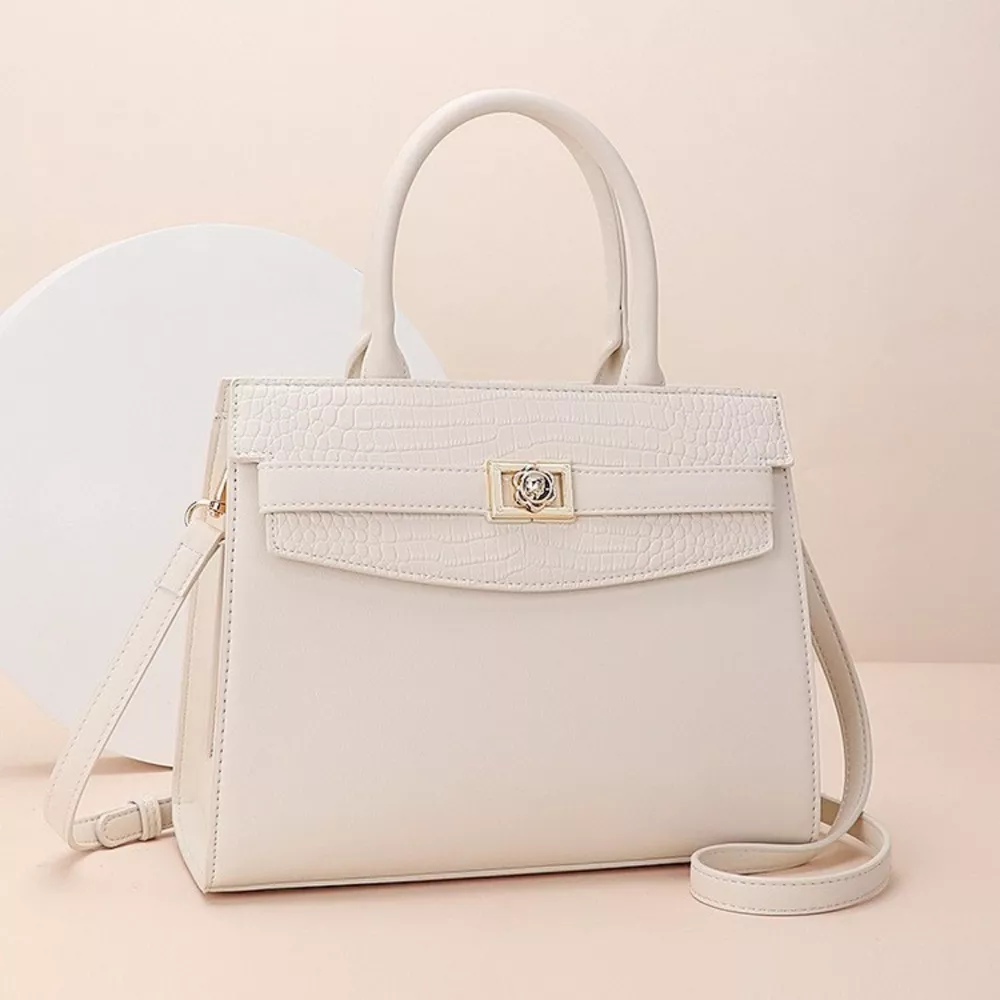 Top Handle Leather Handbag, image 3